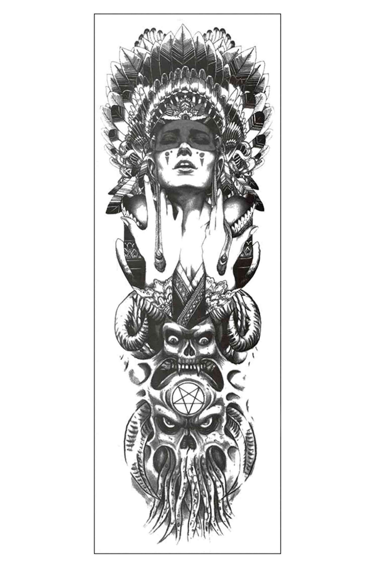 American Indian Totem Sleeve