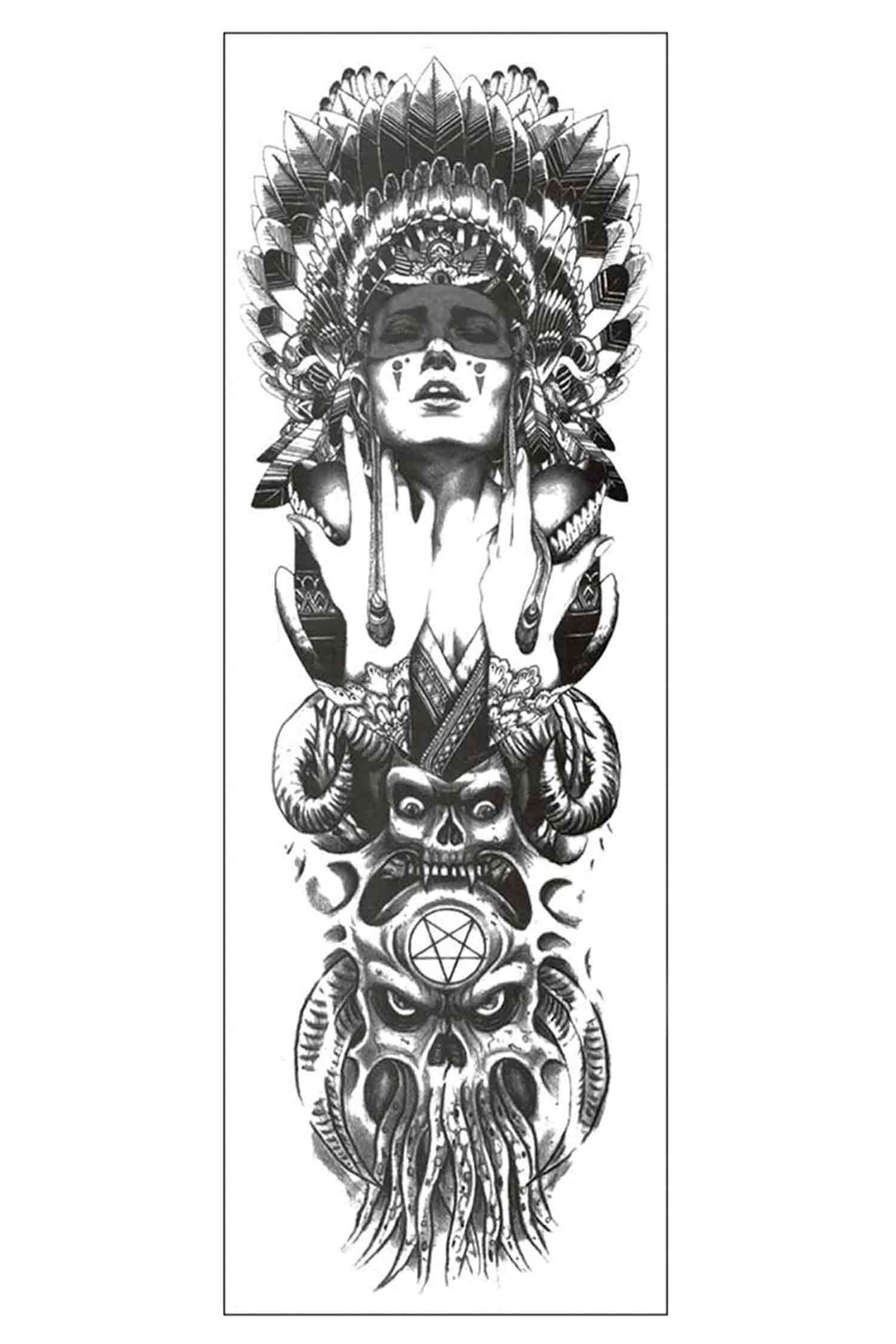 American Indian Totem Sleeve