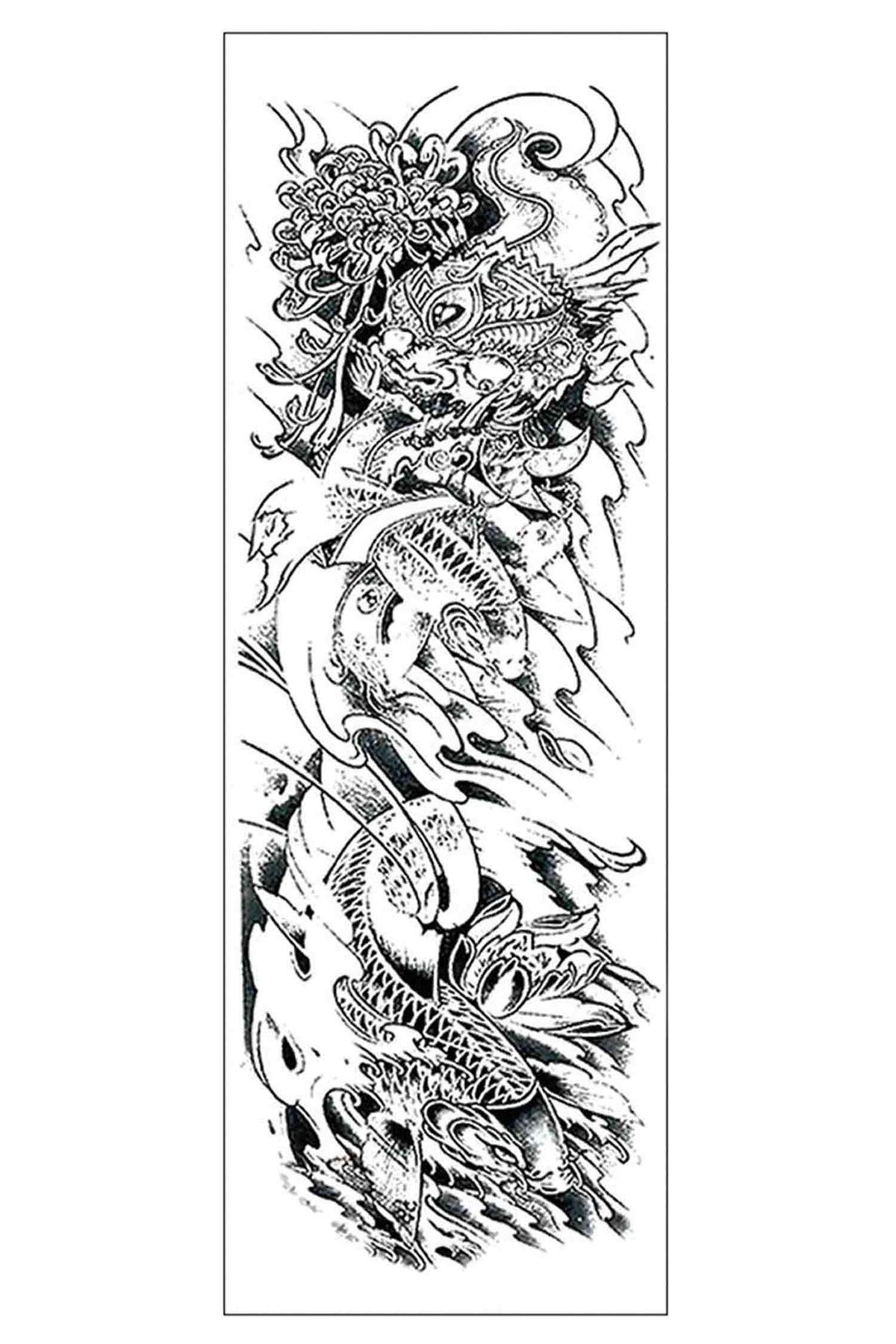 Koi Carp B&amp;W Sleeve