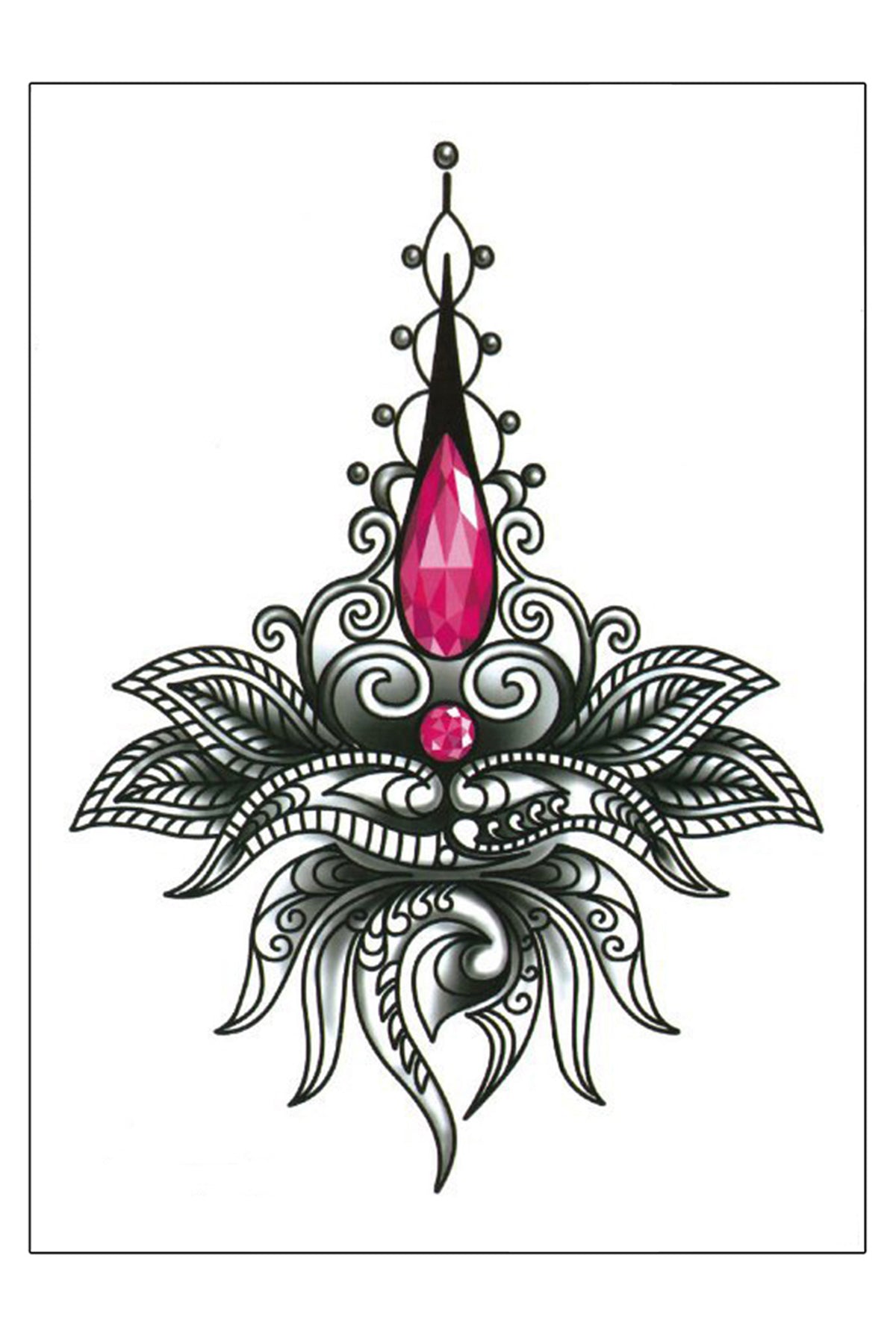 Lotus Mandala Jewel Drop