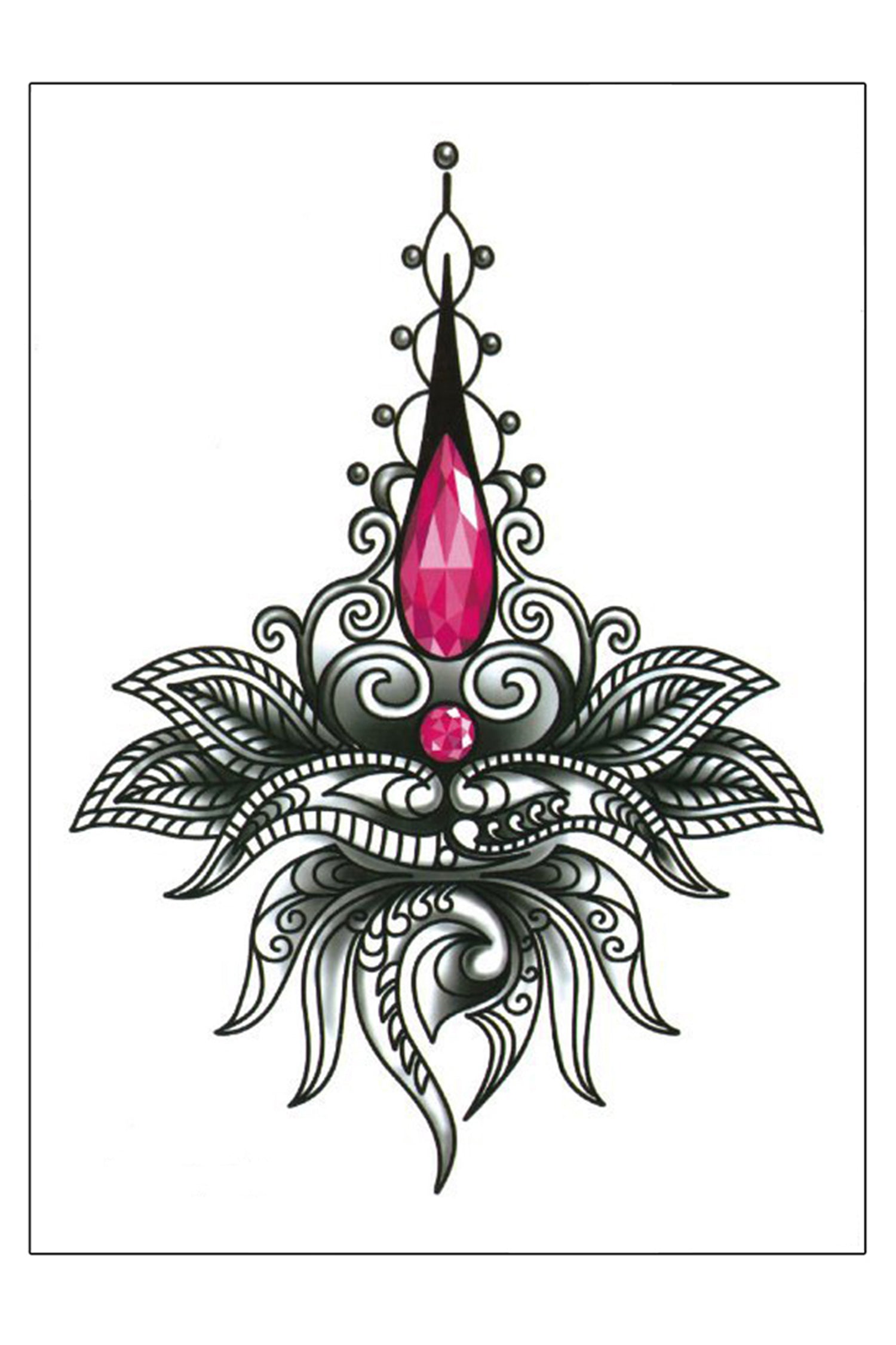Lotus Mandala Jewel Drop