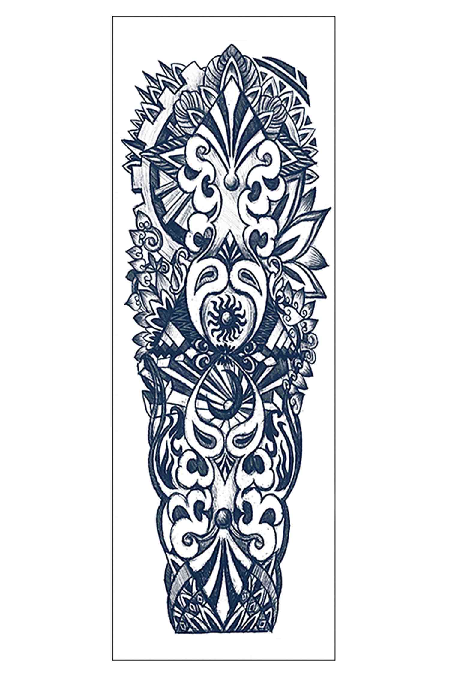 Maori Sun & Moon Sleeve