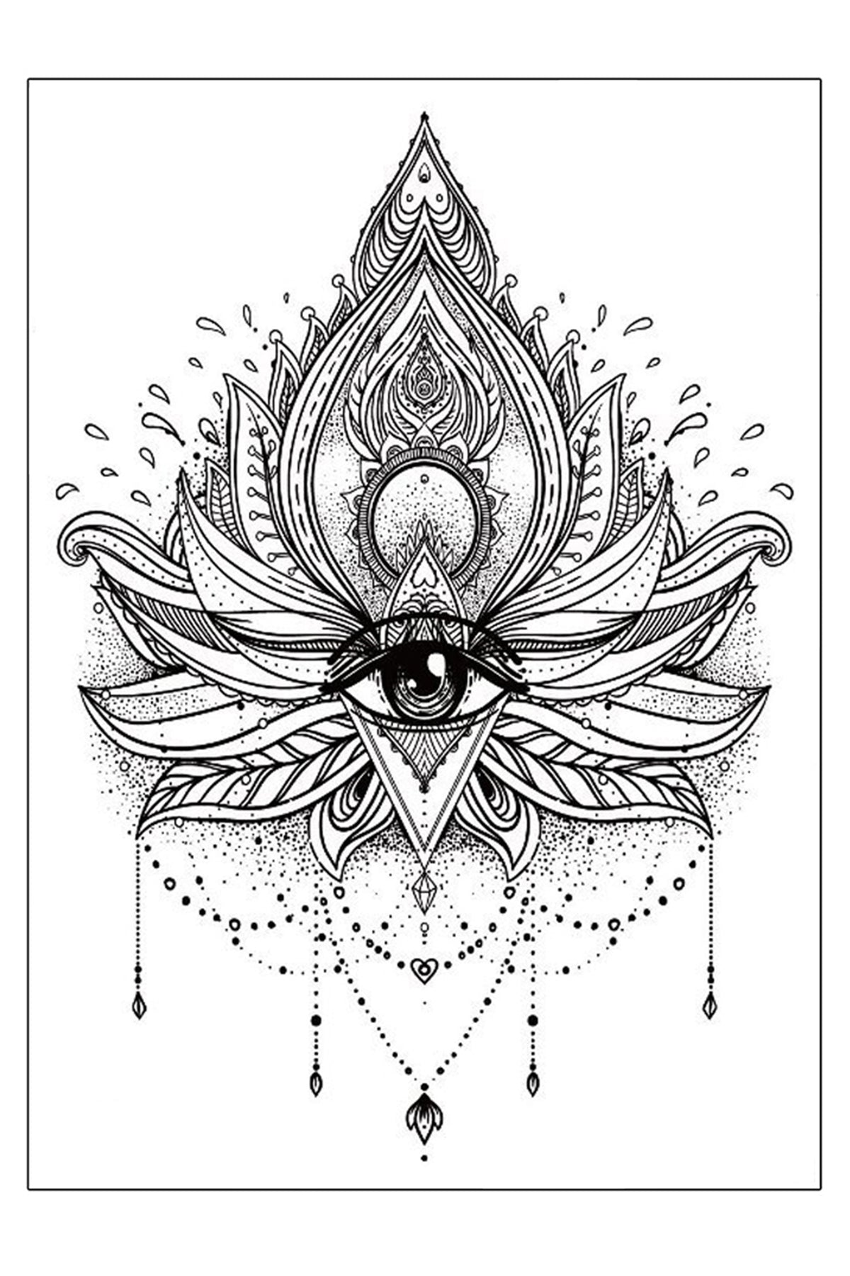 Lotus Mandala Eye Underboob
