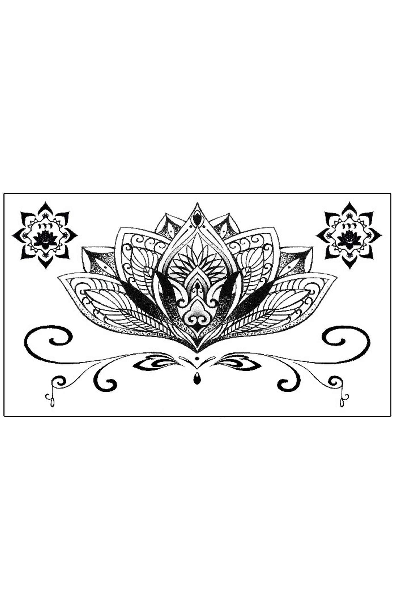 Mandala Lotus Set Underboob