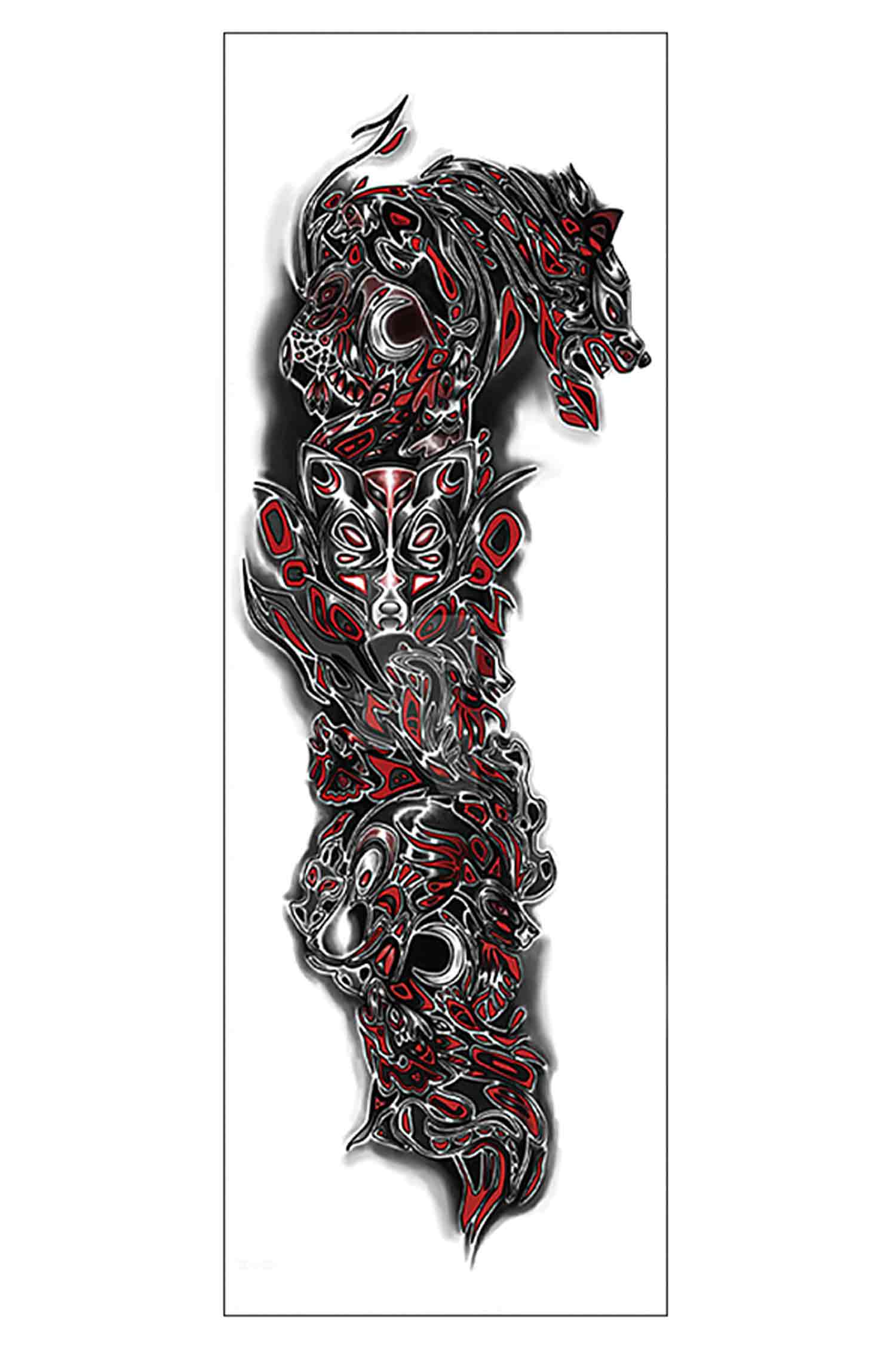 Native Wolf 3D Sleeve