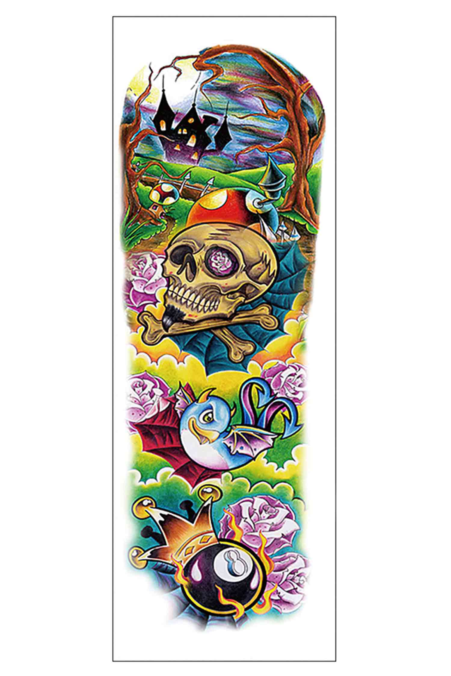 Psychedelic 8 Ball Sleeve