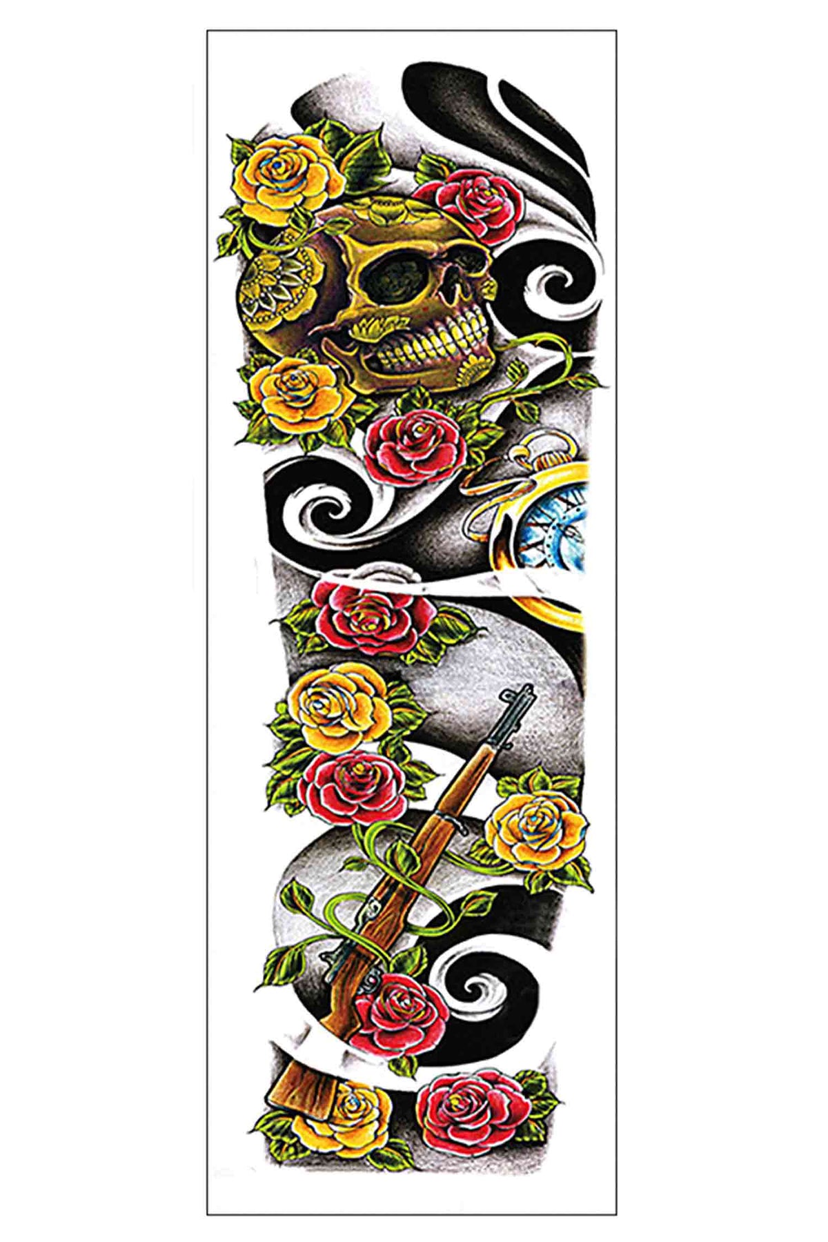 Skull &amp; Roses Sleeve
