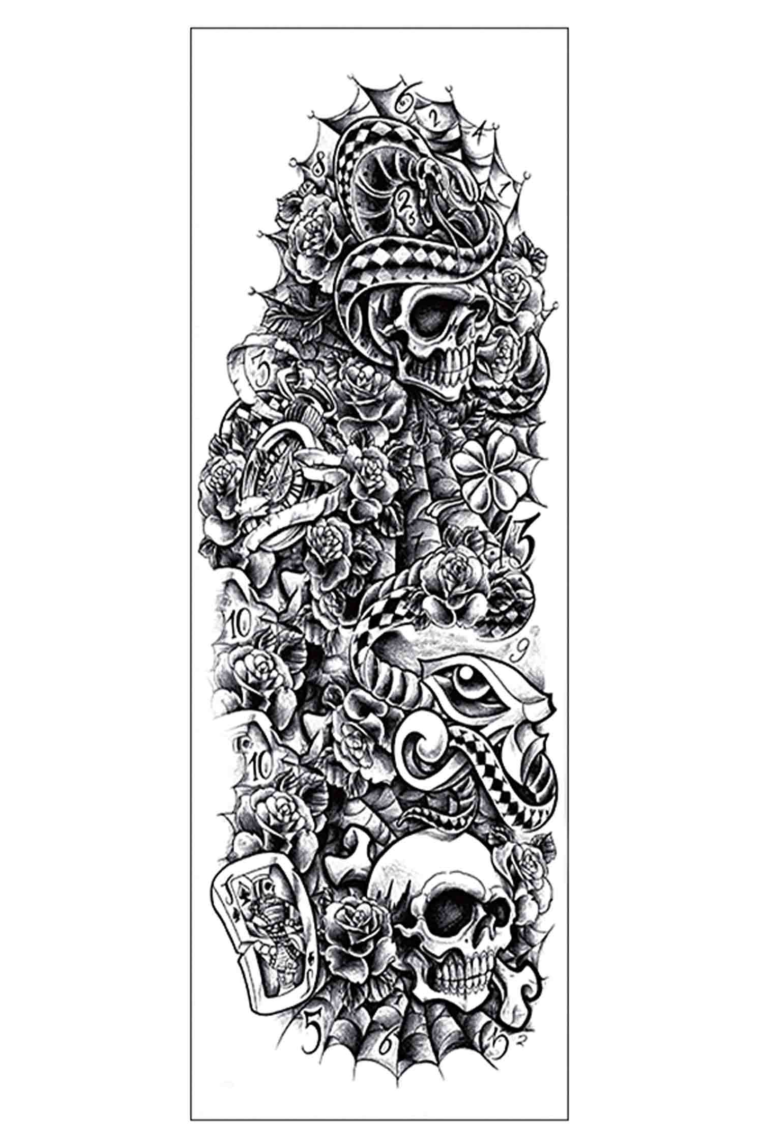 Snake & Skulls Sleeve