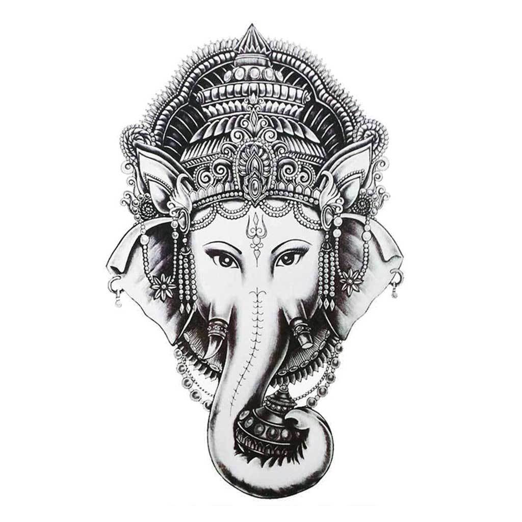 Ganesha Head Temporary Tattoo