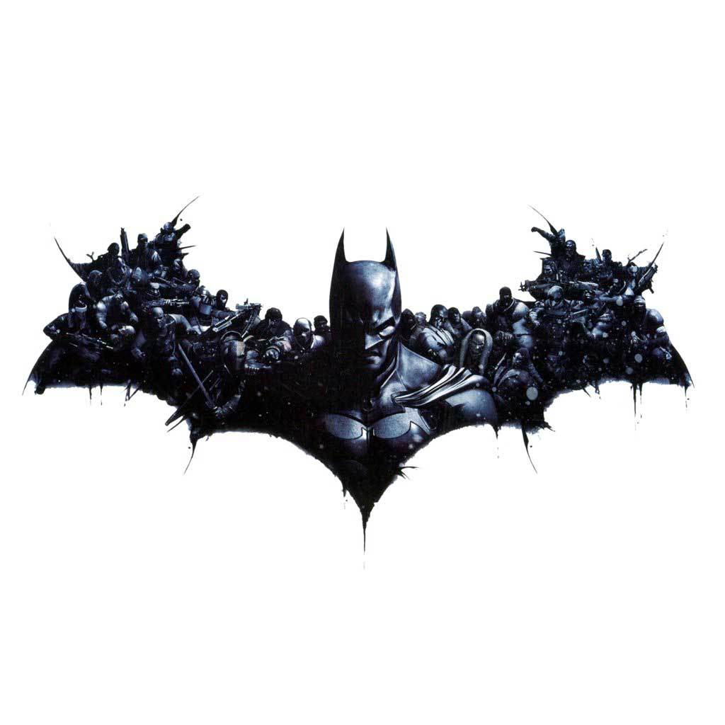 Batman Wings 3D Comic Black Temporary Tattoo
