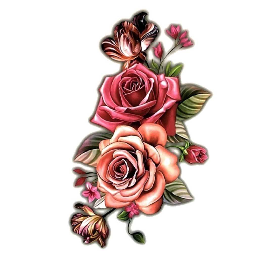 Pink 3D Roses