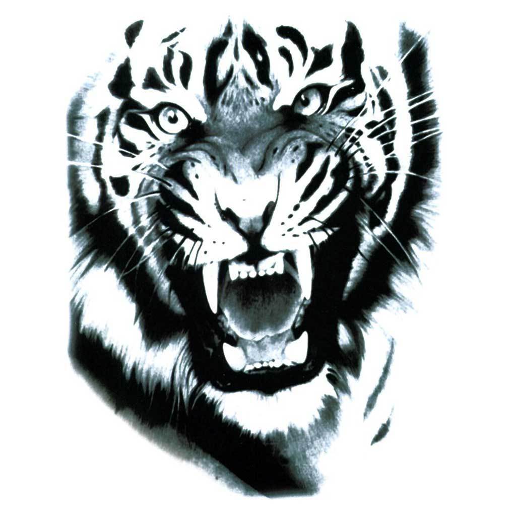 Roaring Tiger Temporary Tattoo