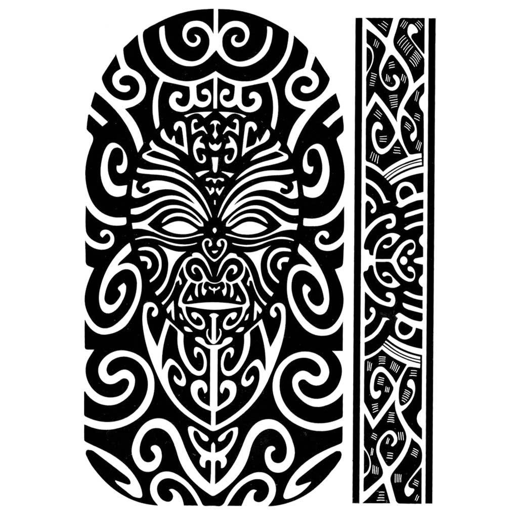 Inca Aztec Warrior Set Band Tribal Temporary Tattoos