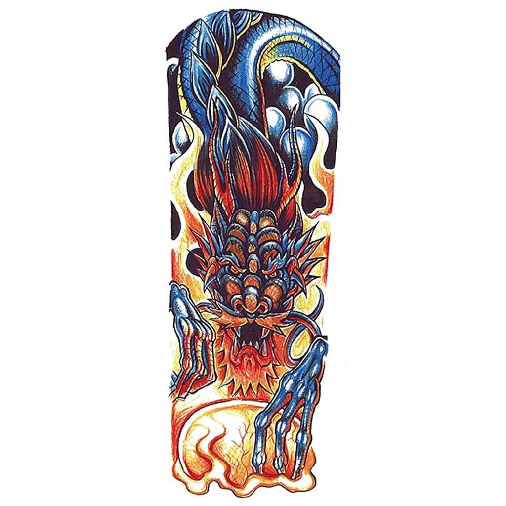 Blue Chinese Dragon Sleeve