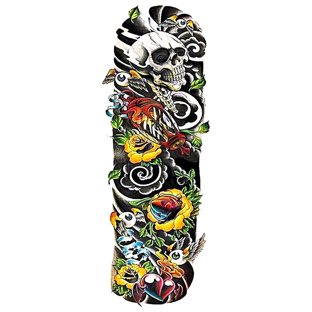 Flying Eyeballs Temporary Tattoo Sleeve