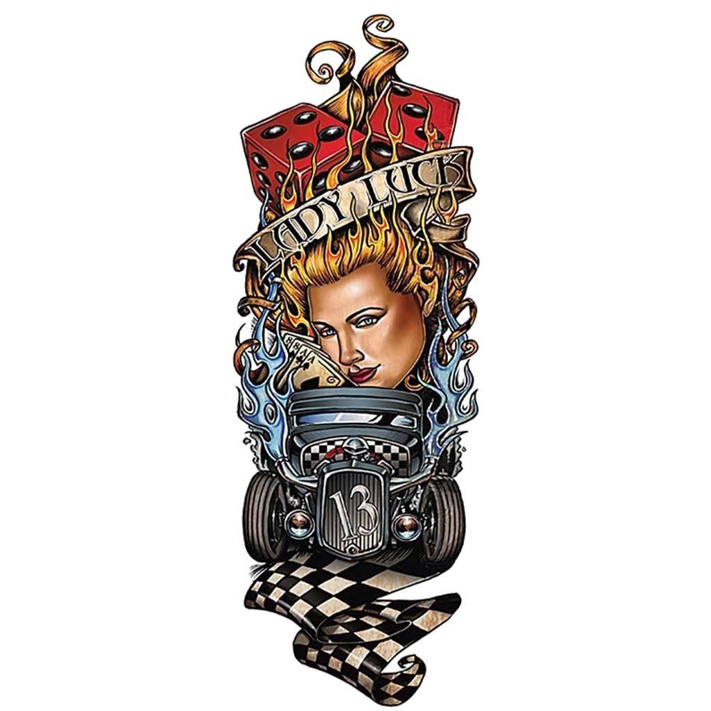 Lady LuckTemporary Tattoo Sleeve