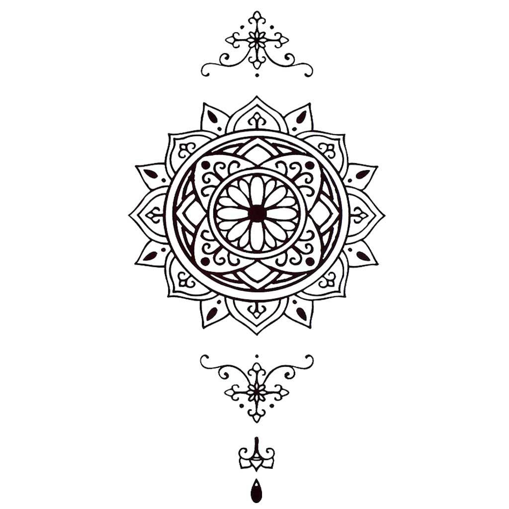 Origami Mandala Temporary Tattoo